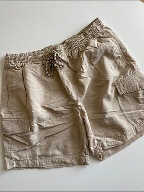 Original Use Men's Tan Cargo Drawstring Shorts